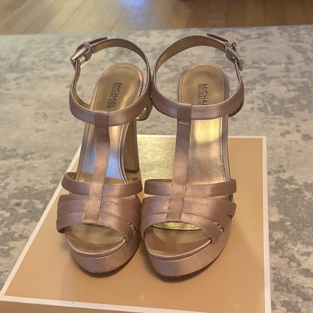 Michael Kors Women's Metallic Strappy Heels